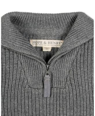 Boys' Organic Rib Knit Half Zip Pullover Sweater - Little Kid, Big Kid