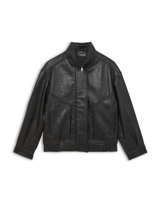 Kiara Textured Leather Jacket