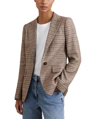River Single Breasted Check Jacket