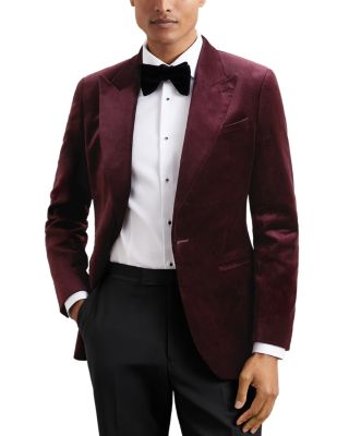 Apsara Velvet Regular Fit Peak Lapel Blazer