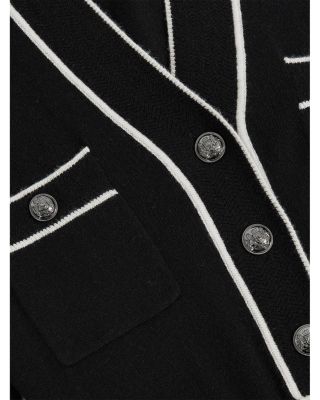 Petites Lorrie Button Front Knitted Midi Dress