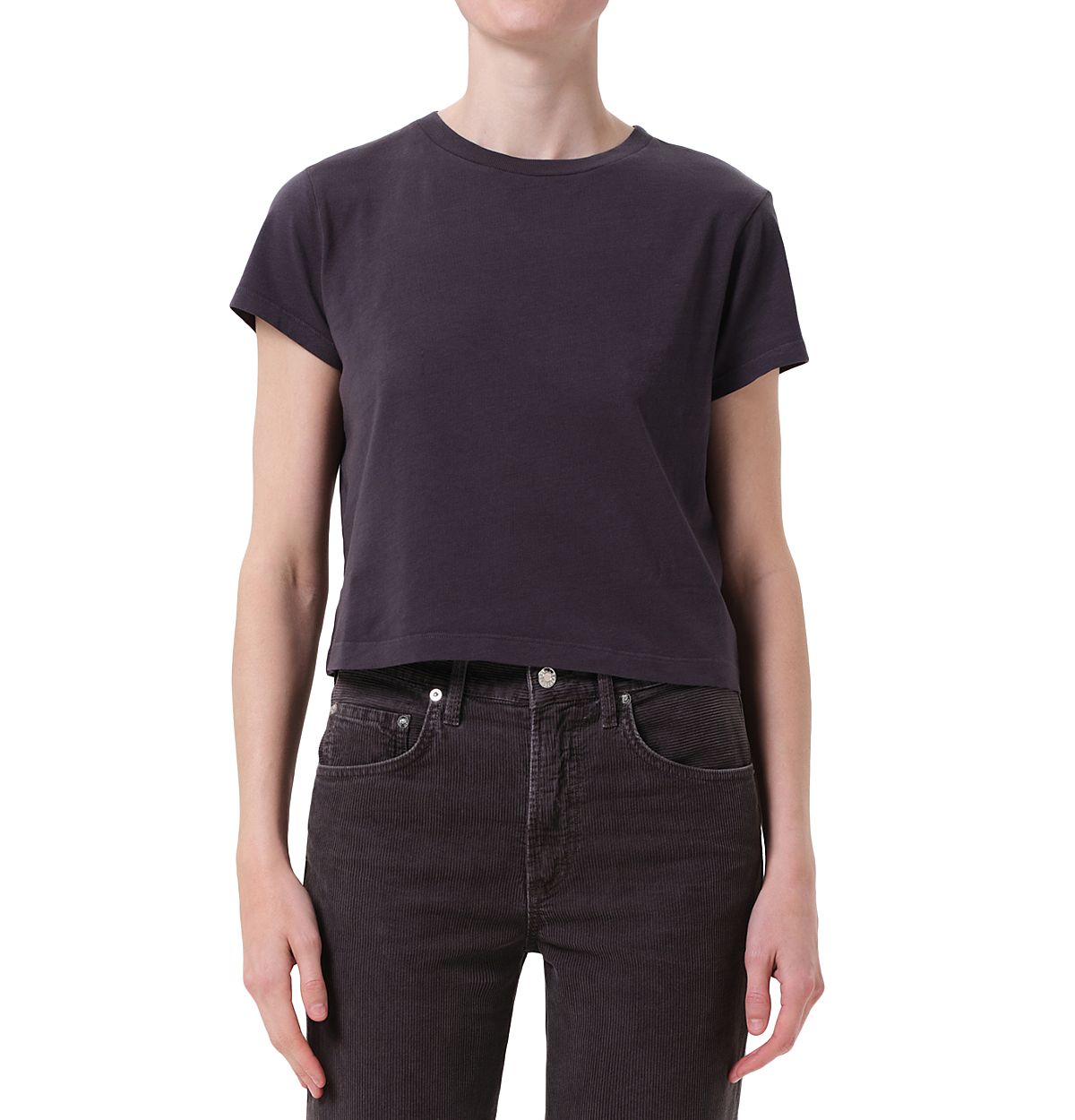 Agolde Adine Cotton Shrunken Tee