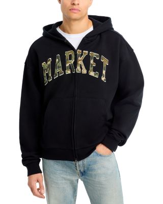 MARKET - Camo Logo Zipper Hoodie
