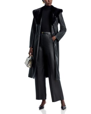 The Veda Faux Leather Coat