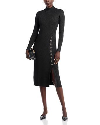 tight fitted wedding dresses Chrissy Midi Sweater Dress Fit and Flare