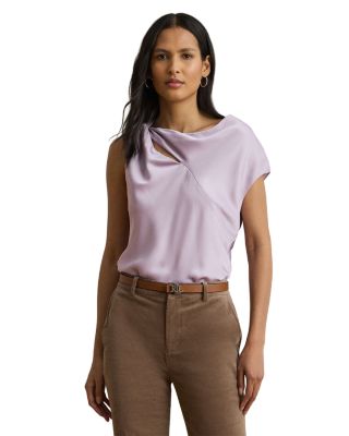 Ralph Lauren - Charmeuse Asymmetrical Blouse