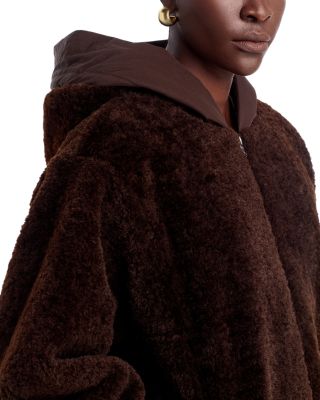 Ilyssa Hooded Faux Fur Jacket