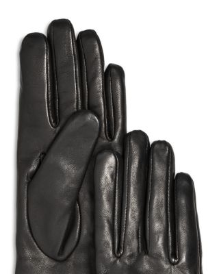 Cashmere Lined Studded Leather Tech Gloves - Exclusive