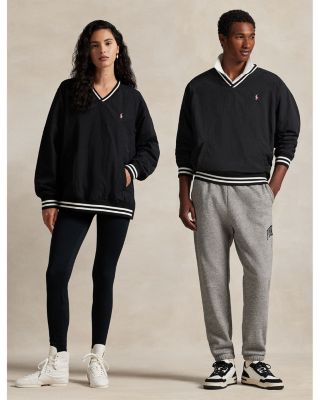 Unisex Pink Pony V-Neck Pullover