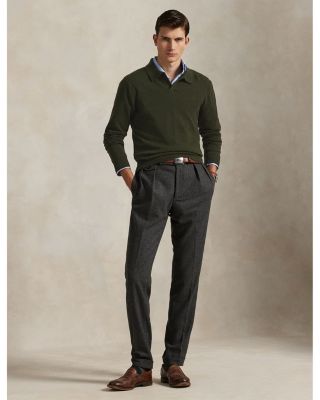 Wool Regular Fit Polo Sweater