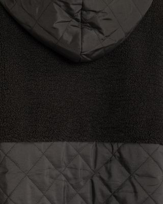 Combo Quilted Hooded Poncho