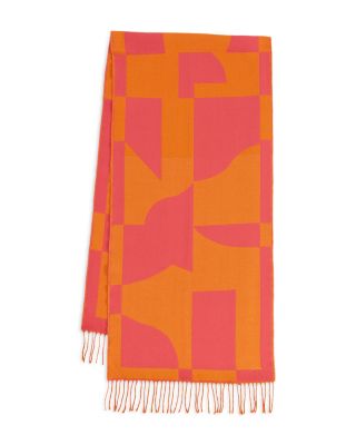 Geo Double Face Jacquard Scarf