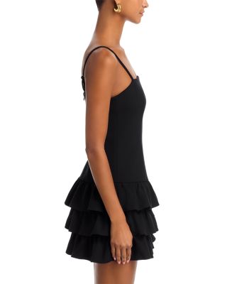 Whisper Ruffle Hem Mini Dress