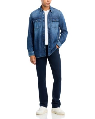 x Beckham Denim Regular Fit Button Down Shirt