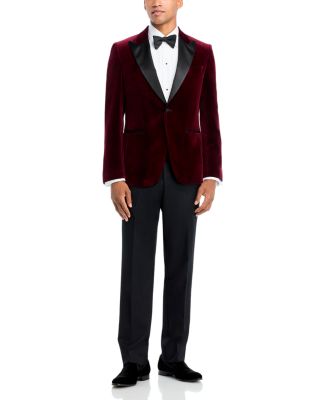 Velvet Satin Peak Slim Fit Dinner Jacket