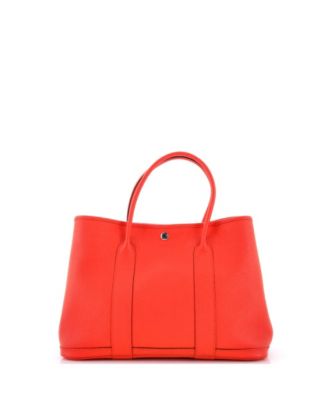 36 Garden Party Tote Leather with Printed Interior