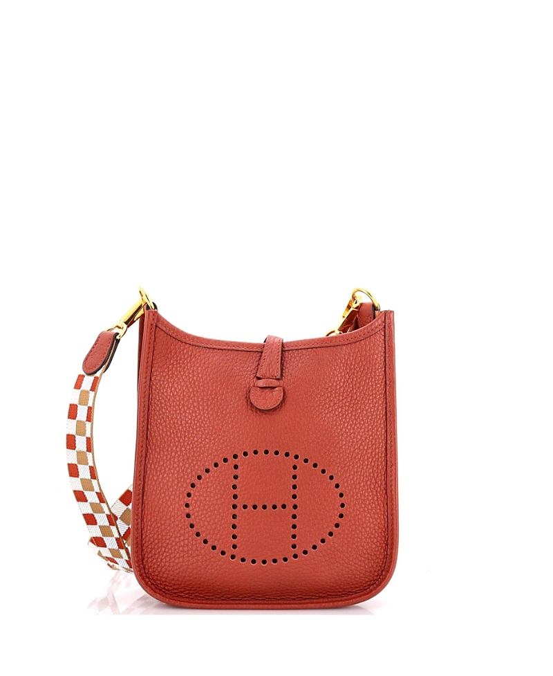 Click to view more detailed imagery on our partner's website Pre-owned Pre-owned Hermes Hermes Tpm Evelyne Bag Gen Iii Clemence In Brown