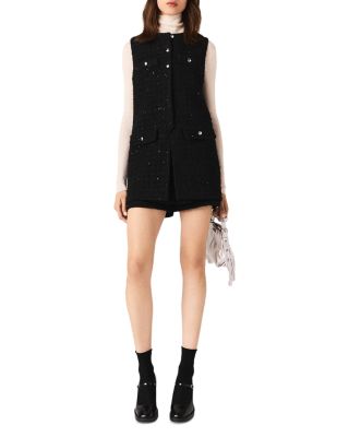 Sequin Tweed Playsuit