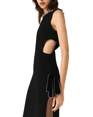 Jewel Collar Maxi Dress