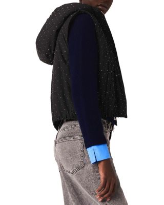 Rhinestone Puffer Vest