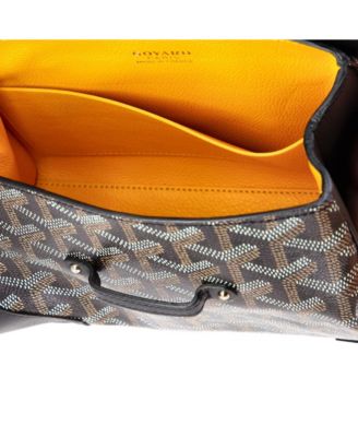 Mini Saigon Top Handle Bag Coated Canvas with Leather