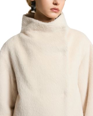 Stand Collar Snap Closure Coat