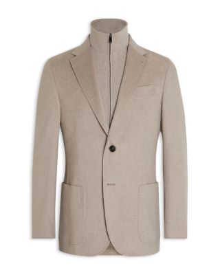 Oasi Cashmere Jacket with Removable Knit Bib