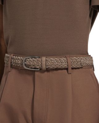 Men's Braided Leather Belt