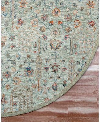 LR Home Vintage VINTA-81922 Round Area Rug, 8'6" x 8'6"