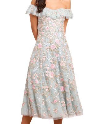 Antoinettes Floral Ballerina Midi Dress