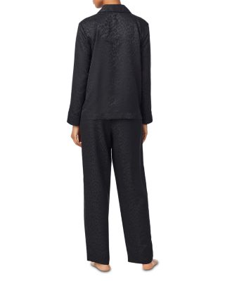 Long Sleeve Notch Collar Long Pants Pajama Set