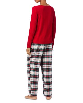  Long Sleeve V Neck Pajama Set