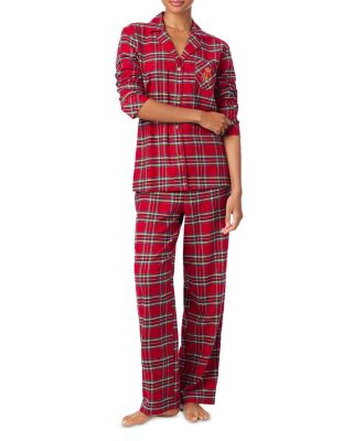 Long Sleeve Notch Collar Pajama Set