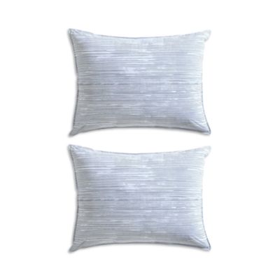 Washed Percale Wavy Stripe 3 Piece Comforter Set, King