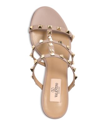 Women's Rockstud Block Heel Slide Sandals