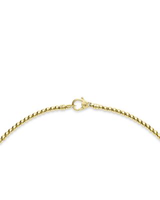 18K Yellow Gold Caviar Gold Beaded Collar Necklace, 18"