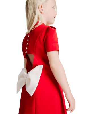 Girls&#39; Cutout Back Bow Dress - Big Kid