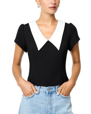 Azra Oversized Collar Top