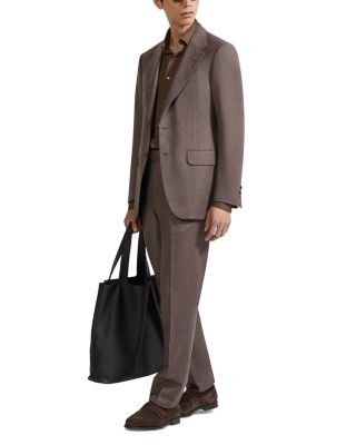 M&eacute;lange Wool and Cashmere Suit