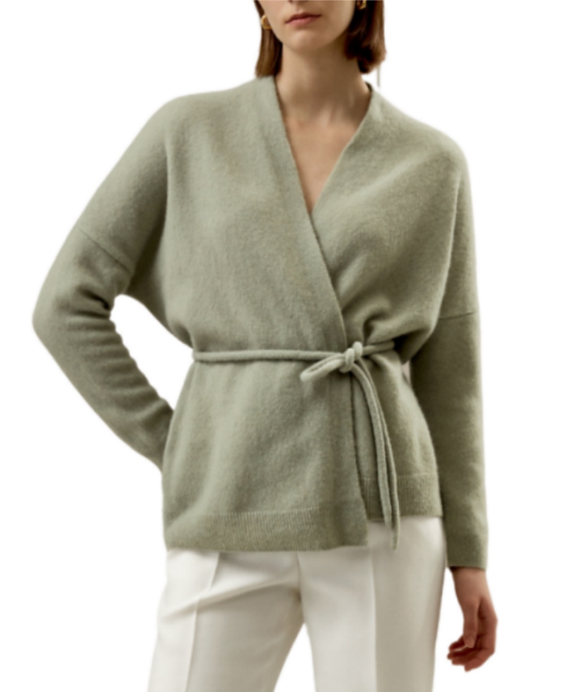 Lilysilk Lounge Wrap Knit Cardigan