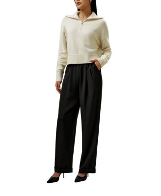 Relaxed Fit Wool-Cashmere Blend Sweater
