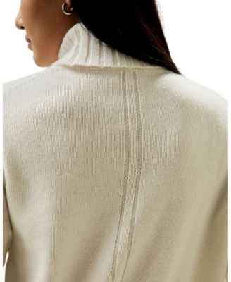 Turtleneck Sweater with Rib Hemline