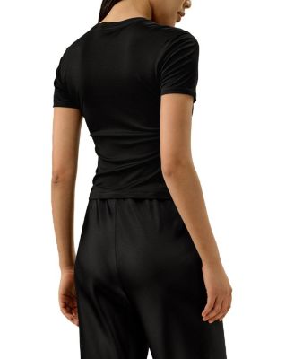 Slim Fitted Silk Jersey Tee