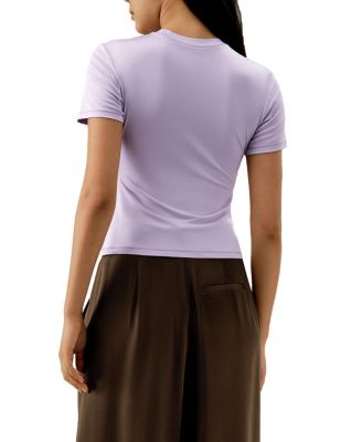 Slim Fitted Silk Jersey Tee