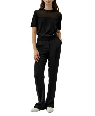 Sophisticated Dual-Knit Silk T-Shirt