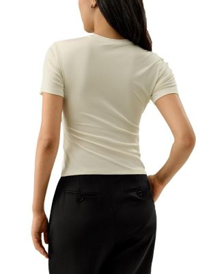 Slim Fitted Silk Jersey Tee