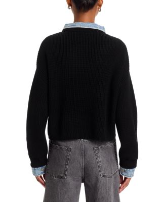 Denim Trim Sweater