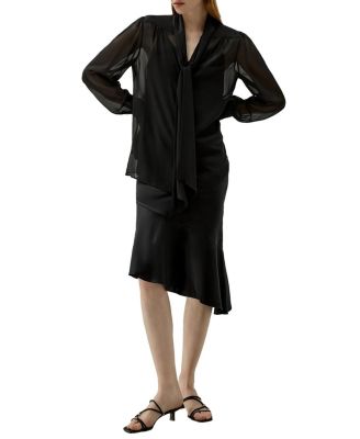 Bow Tie Silk Jasmine Blouse