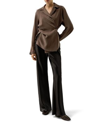 Multipositional Silk Shirt