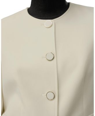 Tailored Silk Boxy Jacket